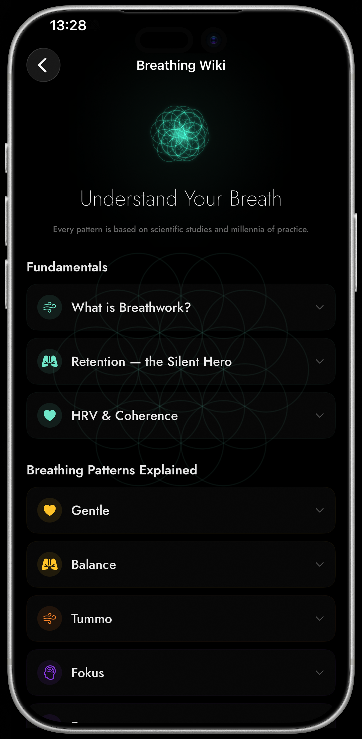 iPhone — Breathing Wiki: understand your breath, patterns explained