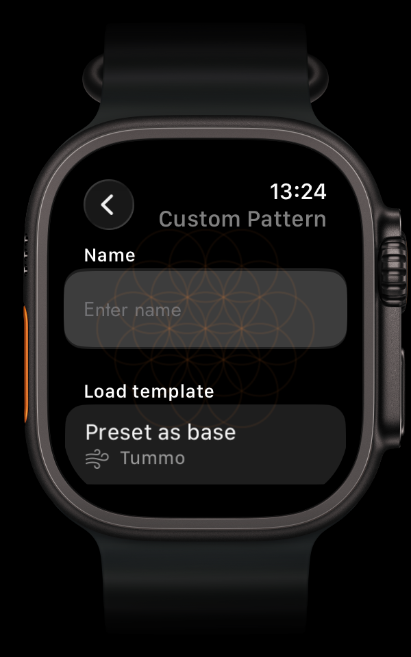 Watch — Custom Pattern builder
