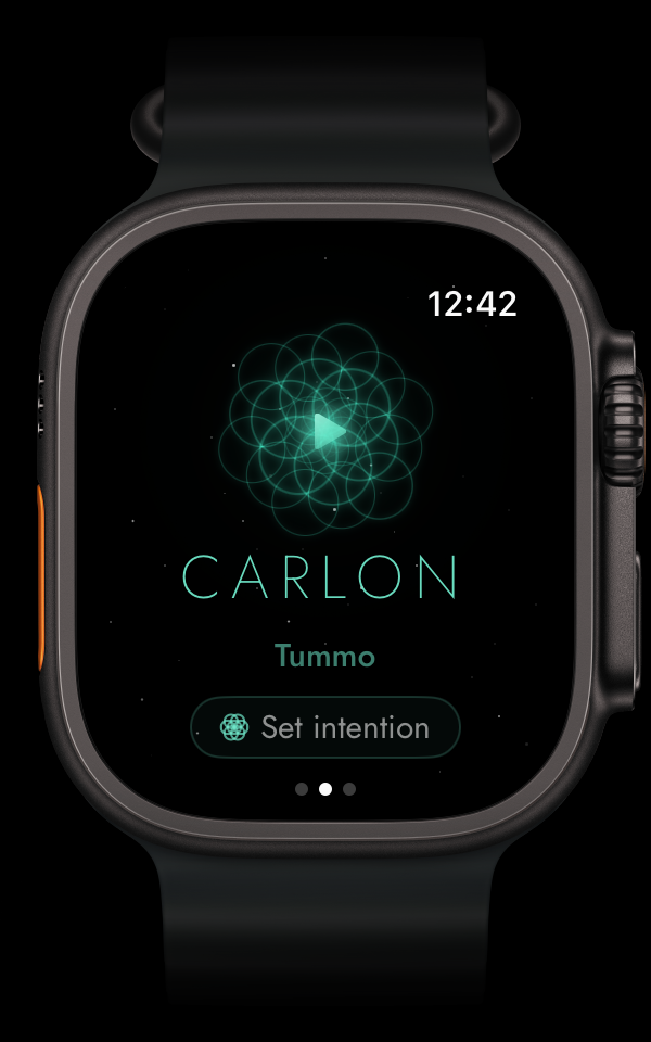 CARLON Watch — Coherence breathing session with Flower of Life