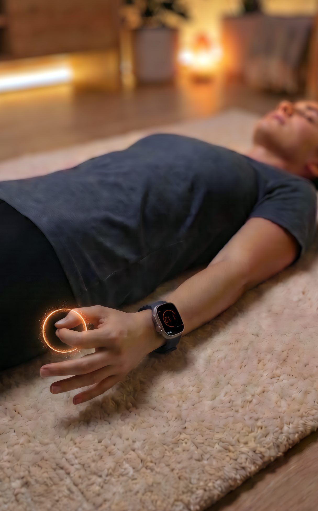 Double Tap to end breath hold during Tummo retention